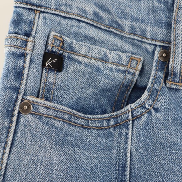 Kancan Marley High Rise Slim Straight Jeans Women 9/28 Blue Work Casual Chic Mod - Picture 8 of 16